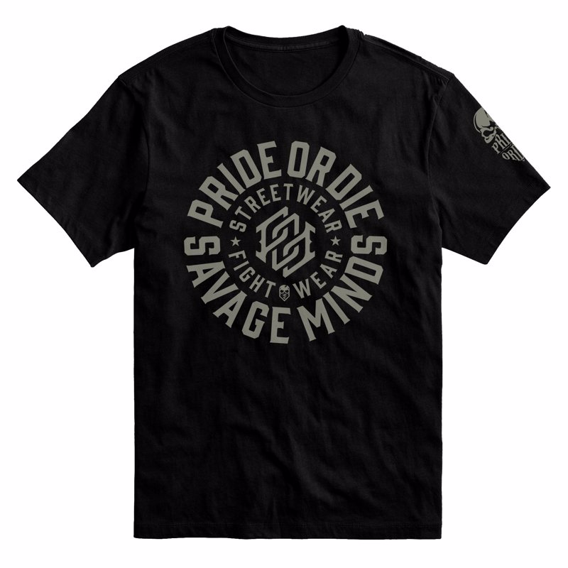 PRiDEorDiE ''Savage MINDS''  T-Shirt - black